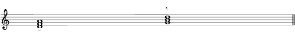 Partitura desdoblamiento del II grado